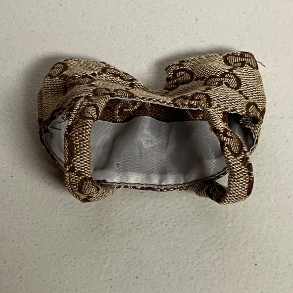 Designer Overalls Bucket Hat 2 Piece Outfit For Labubu Brown Tan - Picture 4 of 5